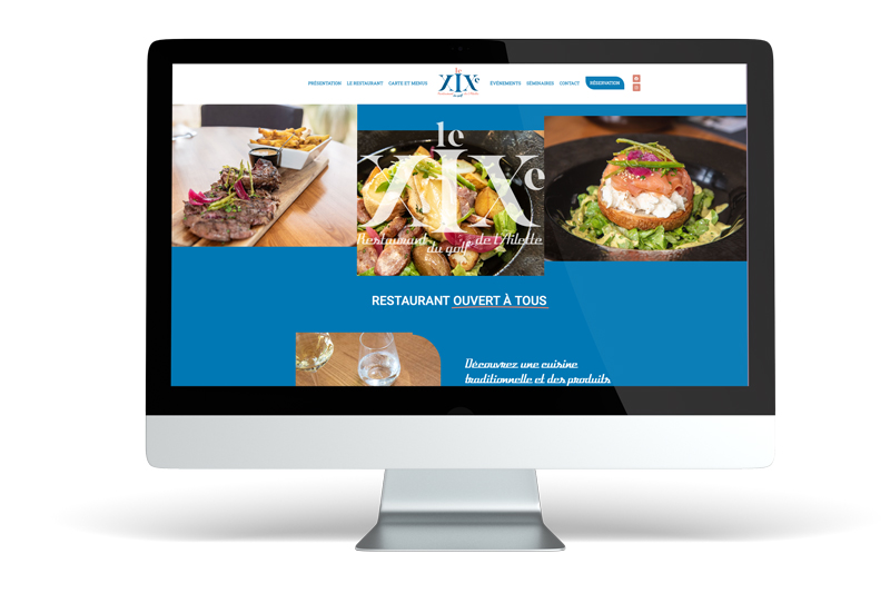 Création du site web du restaurant Le XIXe près de Laon, avec module de réservation en ligne